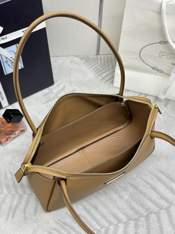 Fake Prada Medium Caramel Shoulder Bag - Image 6