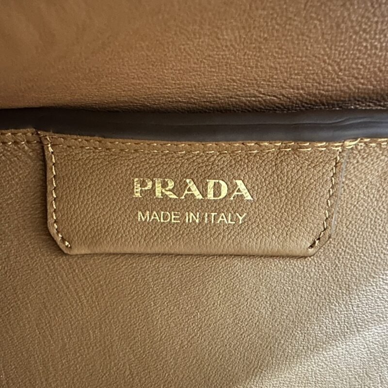 Fake Prada Medium Caramel Shoulder Bag - Image 3