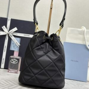 Alternative view of Fake Prada Black Re – Nylon Bucket Bag