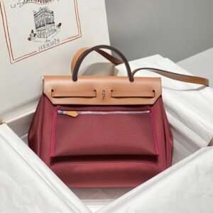 Alternative view of Fake Hermès Herbag 31Cm Bordeaux Red
