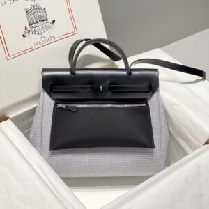 Alternative view of Replica Hermès Herbag 31Cm White