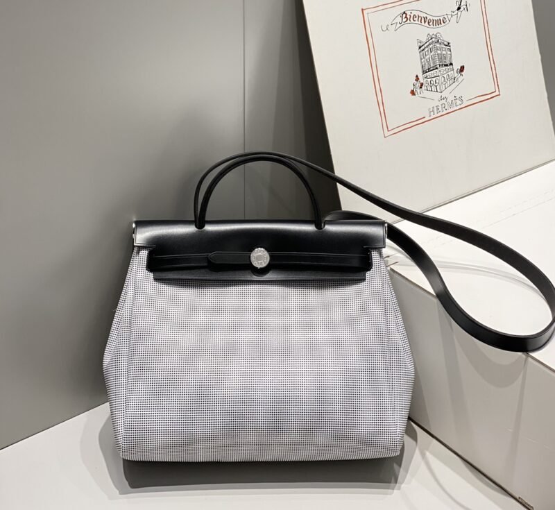 Replica Hermès Herbag 31Cm White