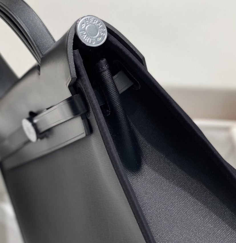 Fake Hermès Herbag 31Cm Black - Image 9