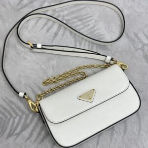 Alternative view of Fake Prada Mini Saffiano White