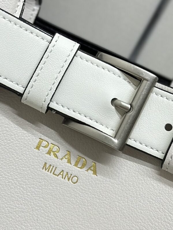 Fake Prada White Buckle - Image 7