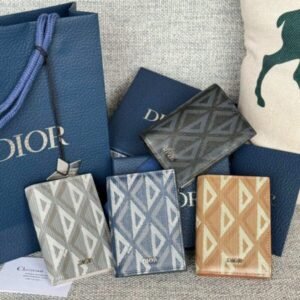 Fake Dior Bi Fold Card Holder 4 Colors