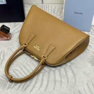 Alternative view of Fake Prada Large Saffiano Caramel
