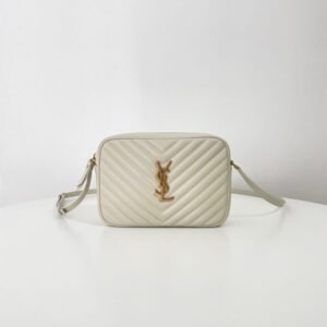 Replica YSL Lou Camera Bag White