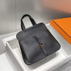 Alternative view of Fake Hermès Halzan Black