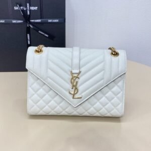 Replica YSL Envelope Crossbody White