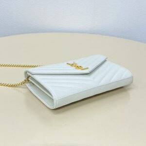 Alternative view of Fake YSL Envelope Clutch White