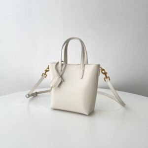 Alternative view of Fake YSL Tote Small White