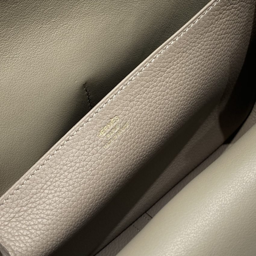 Fake Hermès Halzan Asphalt Gray - Image 7