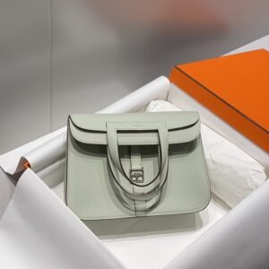 Fake Hermès Halzan Light Green