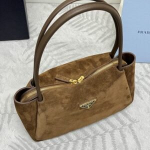 Alternative view of Replica Prada Medium Suede Shoulder Bag