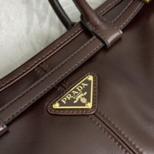 Alternative view of Replica Prada Naplak Patent Brown