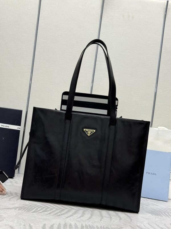 Replica Prada Antique Nappa Tote Black