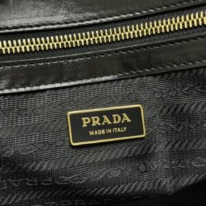 Alternative view of Replica Prada Antique Nappa Tote Black