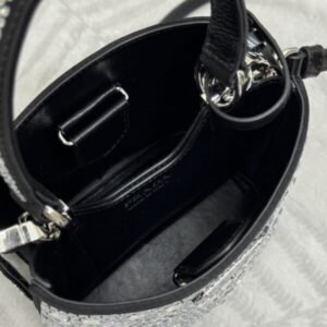 Alternative view of Fake Prada White Crystal Bucket Bag