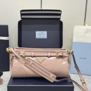 Fake Prada Pink Leather Handbag