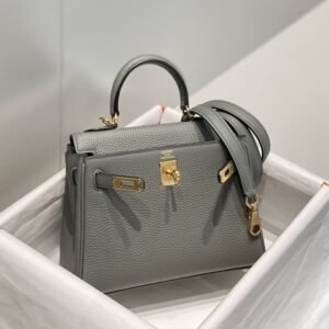Alternative view of Replica Hermès Kelly Mini Cumulonimbus Gray