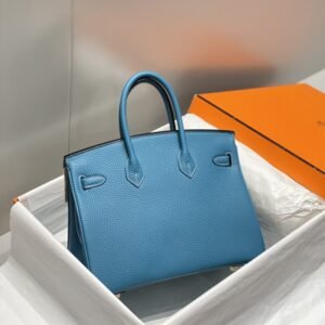 Alternative view of Replica Hermès Birkin Denim Blue