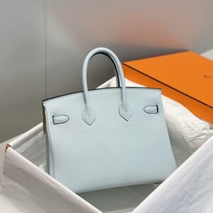 Alternative view of Replica Hermès Birkin Grail Blue