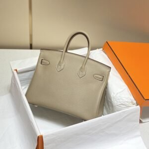 Alternative view of Fake Hermès Birkin Turtledove Silver