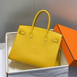 Alternative view of Fake Hermès Birkin Amber Yellow