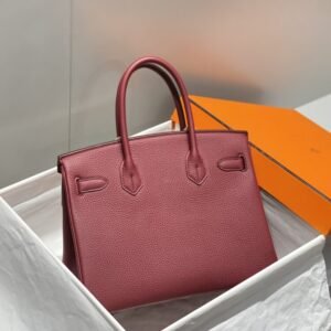Alternative view of Replica Hermès Birkin Bordeaux Red