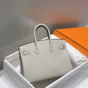 Alternative view of Fake Hermès Birkin Pearl Grey