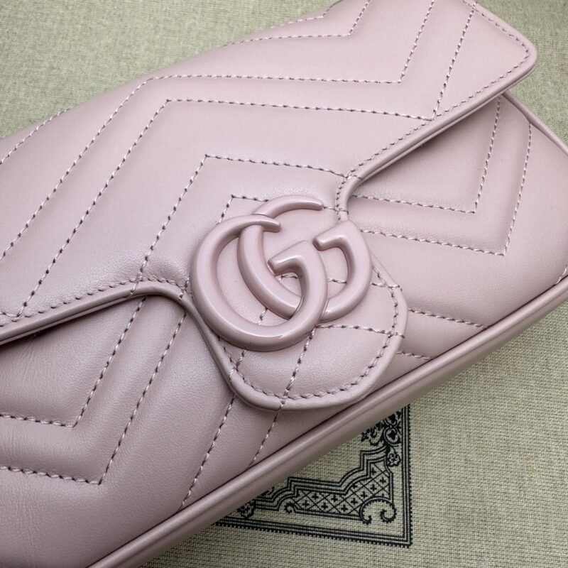 Fake Gucci Matelassé Mini Pink - Image 9