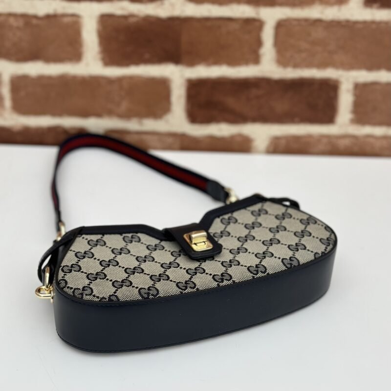 Fake Gucci Moon Side Canvas Black - Image 2