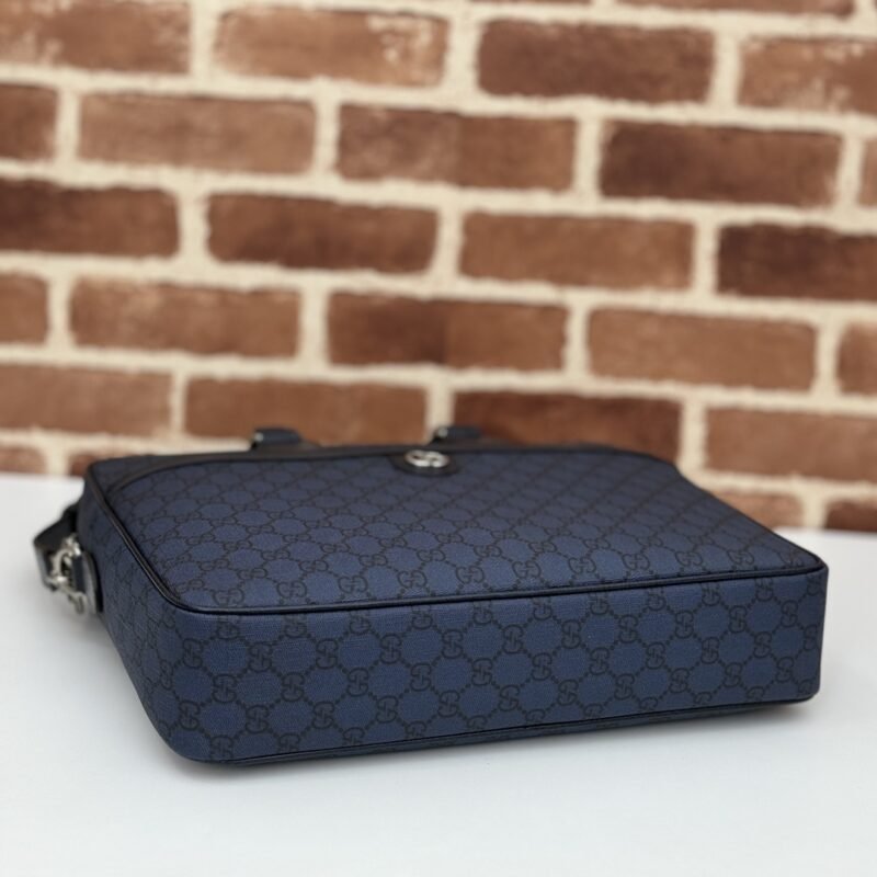 Fake Gucci Crossbody Briefcase Blue - Image 2