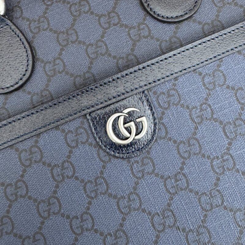 Fake Gucci Crossbody Briefcase Blue - Image 4