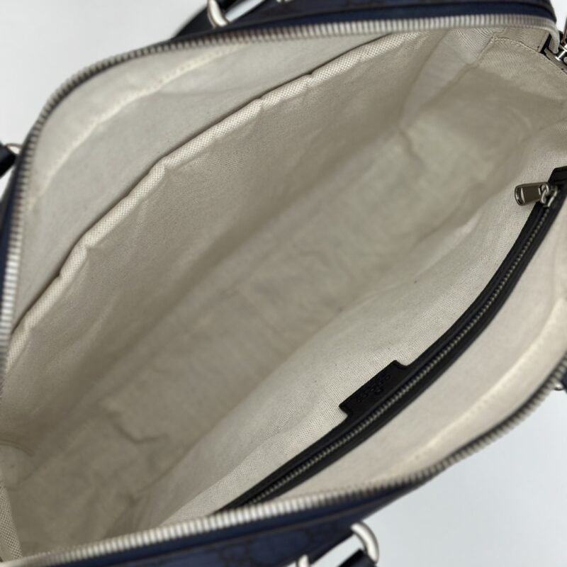 Fake Gucci Crossbody Briefcase Blue - Image 6