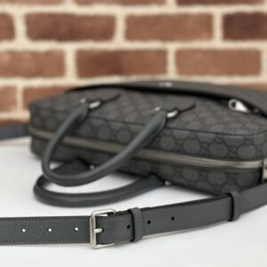 Alternative view of Fake Gucci Crossbody Briefcase Grey