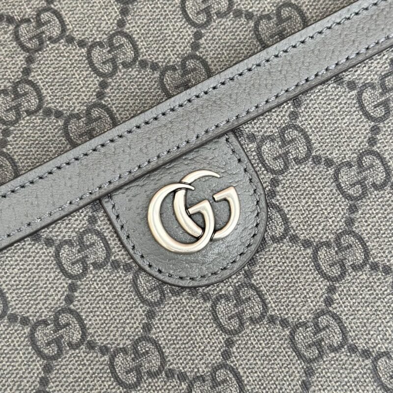 Fake Gucci Crossbody Briefcase Grey - Image 3