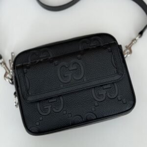 Alternative view of Replica Gucci Jumbo GG Crossbody Black