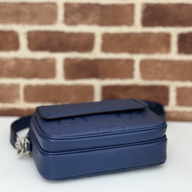 Fake Gucci Jumbo GG Crossbody Blue - Image 7