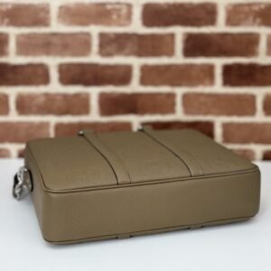 Alternative view of Fake Gucci Briefcase GG Leather Brown