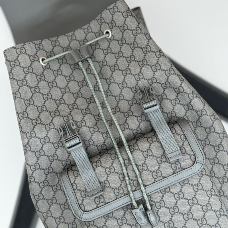 Replica Gucci Large Ophidia Backpack Grey - Image 6