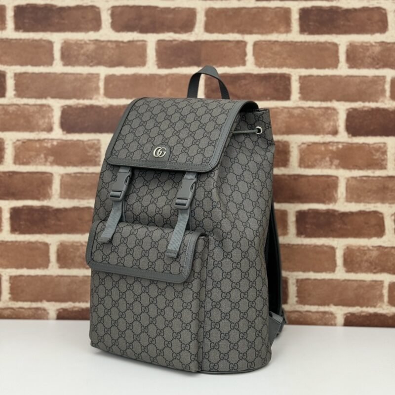 Replica Gucci Large Ophidia Backpack Grey - Image 8