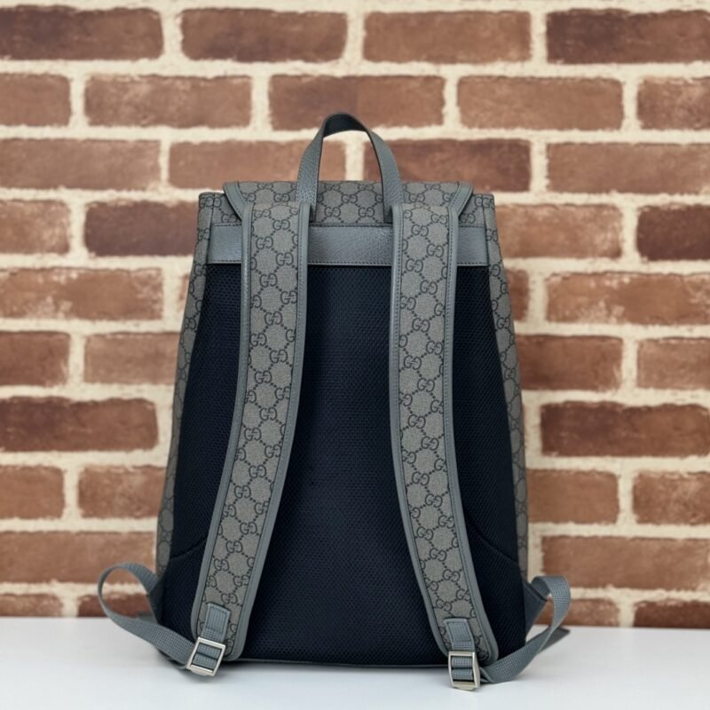 Replica Gucci Large Ophidia Backpack Grey - Image 9