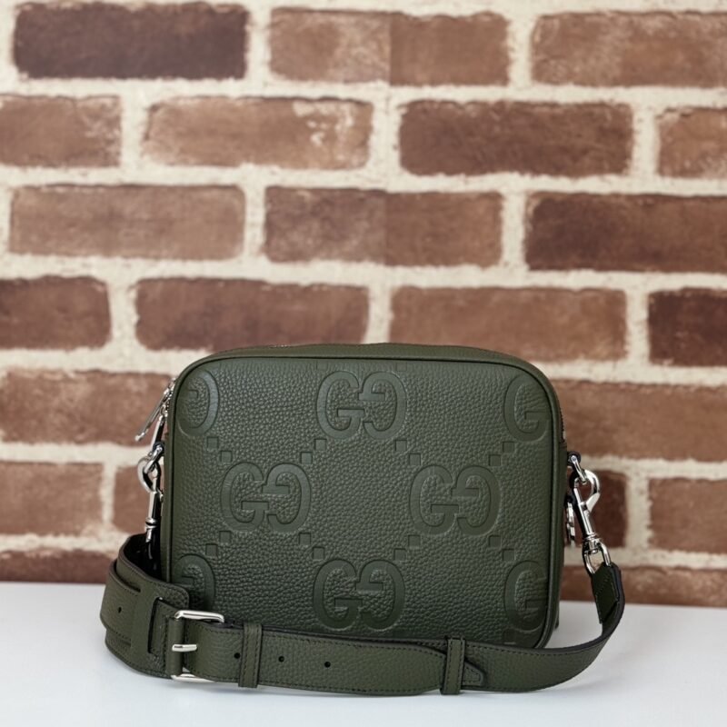 Fake Gucci Jumbo GG Crossbody Green - Image 3