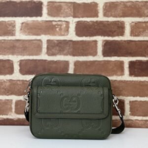 Fake Gucci Jumbo GG Crossbody Green
