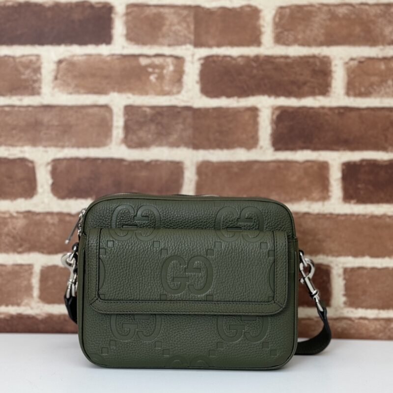 Fake Gucci Jumbo GG Crossbody Green