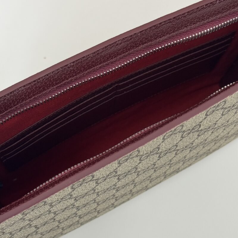 Fake Gucci GG Canvas Pouch Beige - Image 5