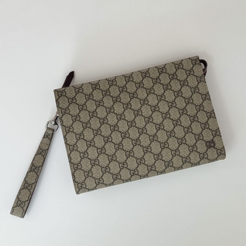 Fake Gucci GG Canvas Pouch Beige - Image 6