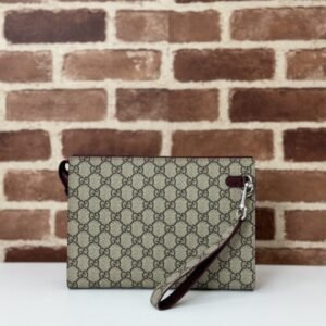 Fake Gucci GG Canvas Pouch Beige
